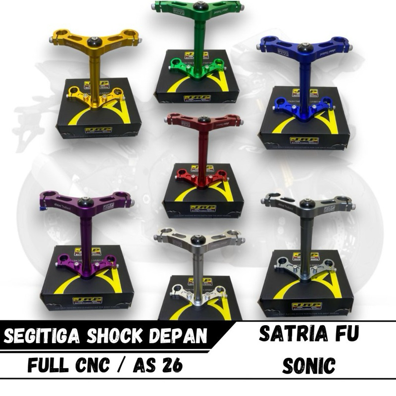 SEGITIGA SHOCK DEPAN DRAG AS 26 JRP STABILIZER SEGITIGA GARPU DEPAN CNC SATRIA FU SONIC