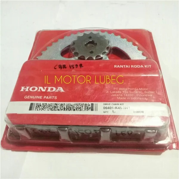 GEAR SET HONDA NEW CBR 150 R LED - NEW CBR 150 R 06401 - K45 - N41 ORIGINAL AHM