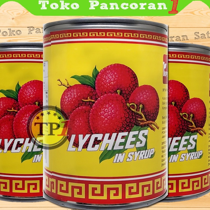 

[❈V52(] Lychee in Syrup Kaleng mili thailand / Buah Leci Dalam Sirup Kaleng 567gr lychees IPKS thailand Terjamin Bagus