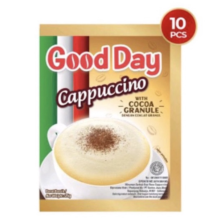 

[✬S50&] CAPPUCINO kopi good day cappuccino ( 10 sachet / renceng ) [260]