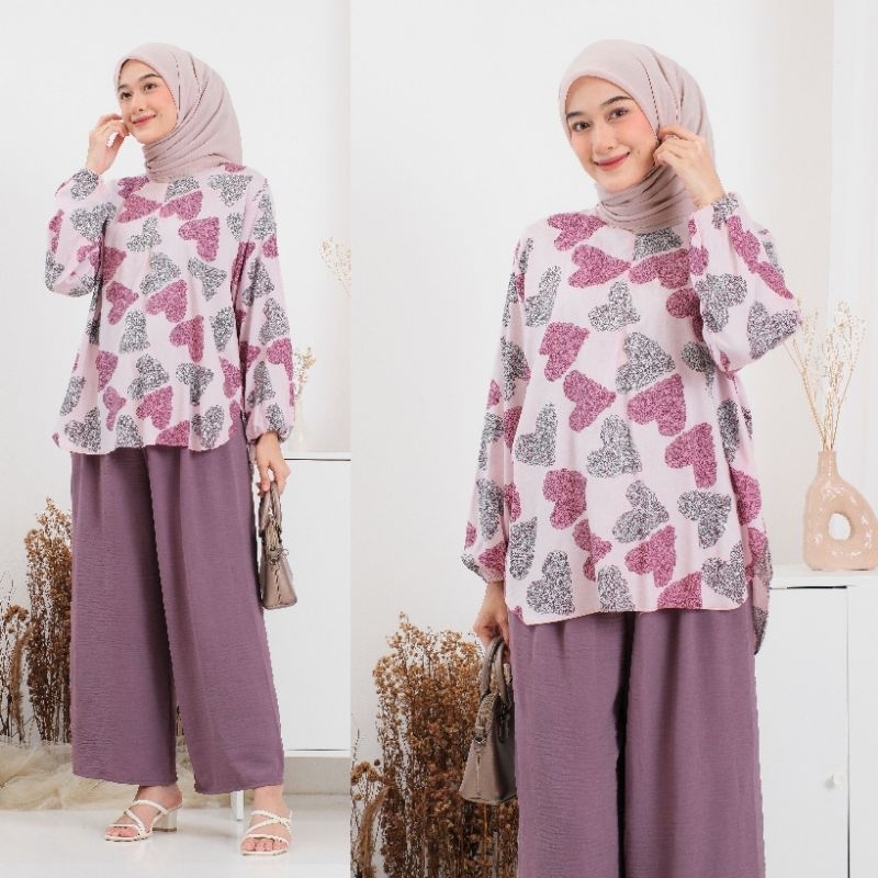 RAYON SET MOTIF SETELAN RAYON MIX CRINKLE || SETELAN WANITA