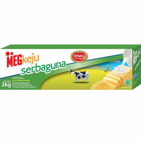 

[✪H20➢] Keju Meg SERBAGUNA 2kg | Megkeju SERBAGUNA 2 kg 2 kilogram 2 kilo blok block [112]