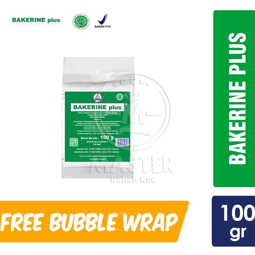 

74 Bread Improver Bakerine PLus 100 gram HALAL ☊Terkini