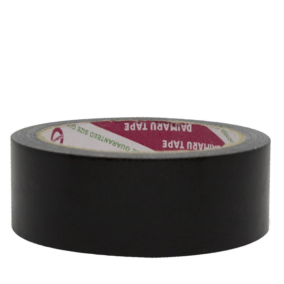 

Daimaru Cloth Tape Lakban Kain Warna Hitam 36 mm x 12 meter Promo ╯▔〔