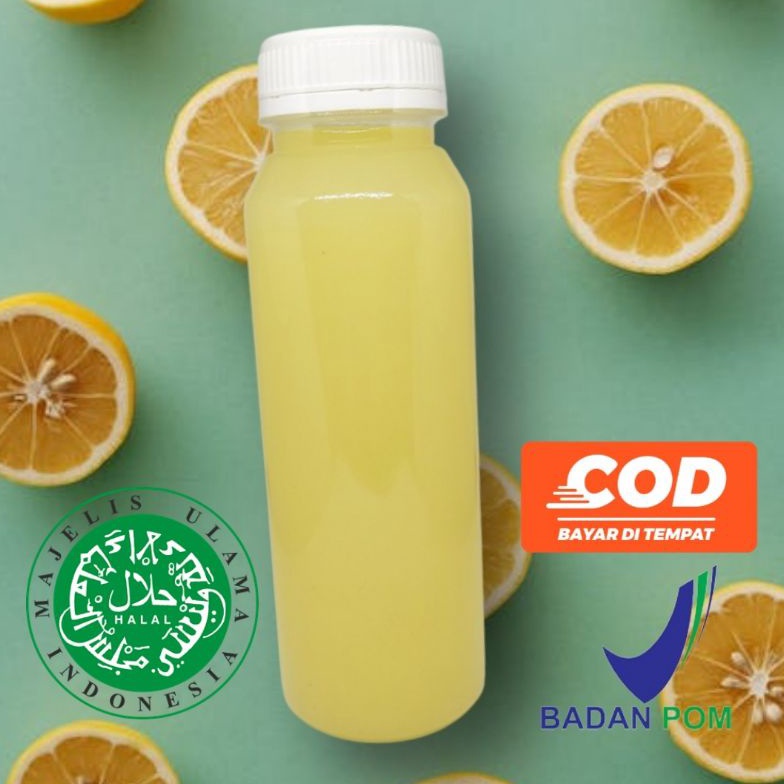 

MCF0D SARI LEMON BOTOL POLOS 250 ML + BPOM + HALAL + FRESH + TANPA CAMPURAN APAPUN Laris
