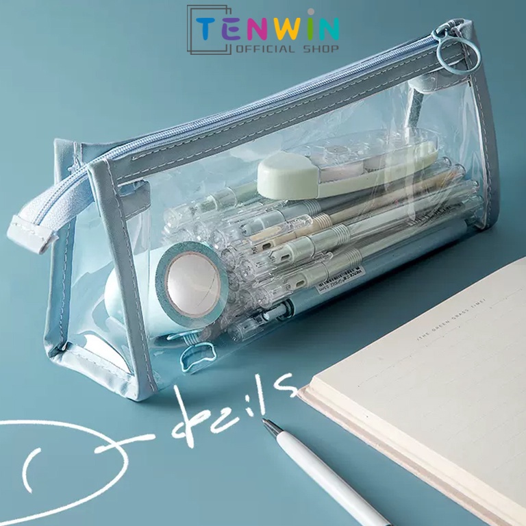 

41 COD Mini Pouch kotak pensil Transparant Travel Make up HP Lucu Mudah Dibawa kotak alat tulis- Warna Warni cflsc