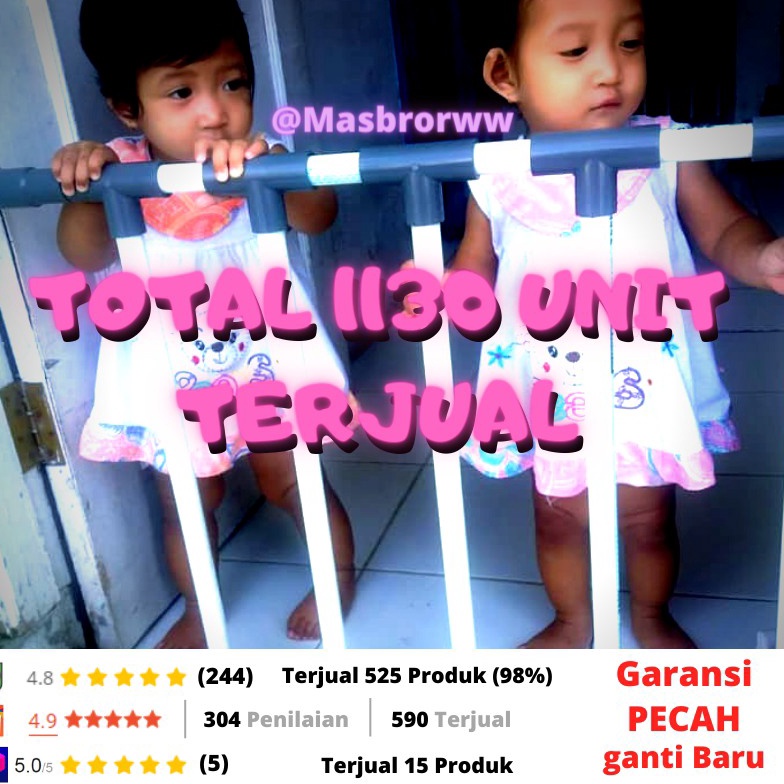 OV58 Pagar Bayi Pembatas Pengaman Anak Bayi Bermain Murah Baby Fence Safety Gate Pipa Paralon Anak B