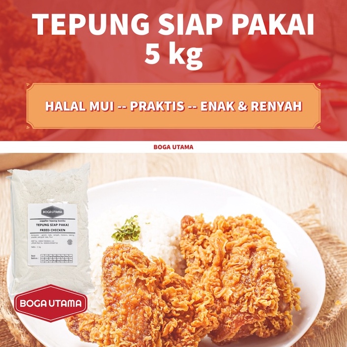 

CF35 Tepung Siap Pakai Fried Chicken Ayam Krispi KFC 5 kg 6374