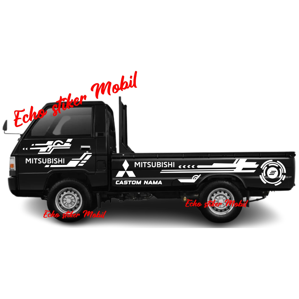 sticker stiker cuting mobil l300 castom nama suka-suka