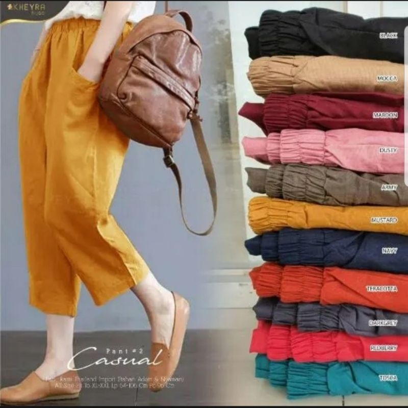 WILLOW PANTS CELANA JUMBO WANITA KEKINIAN WILLOW HAREM PANTS BAWAHAN