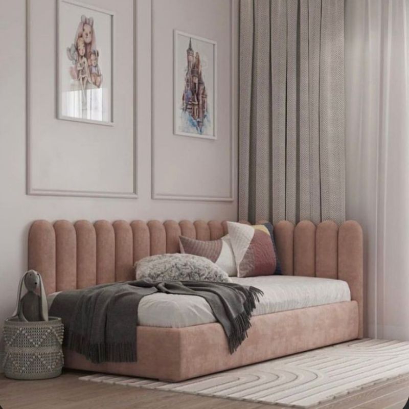 Headboard Beludru, headboard lampu, headboard Wall panel, headboard Bed foam, furniture ruang bermai