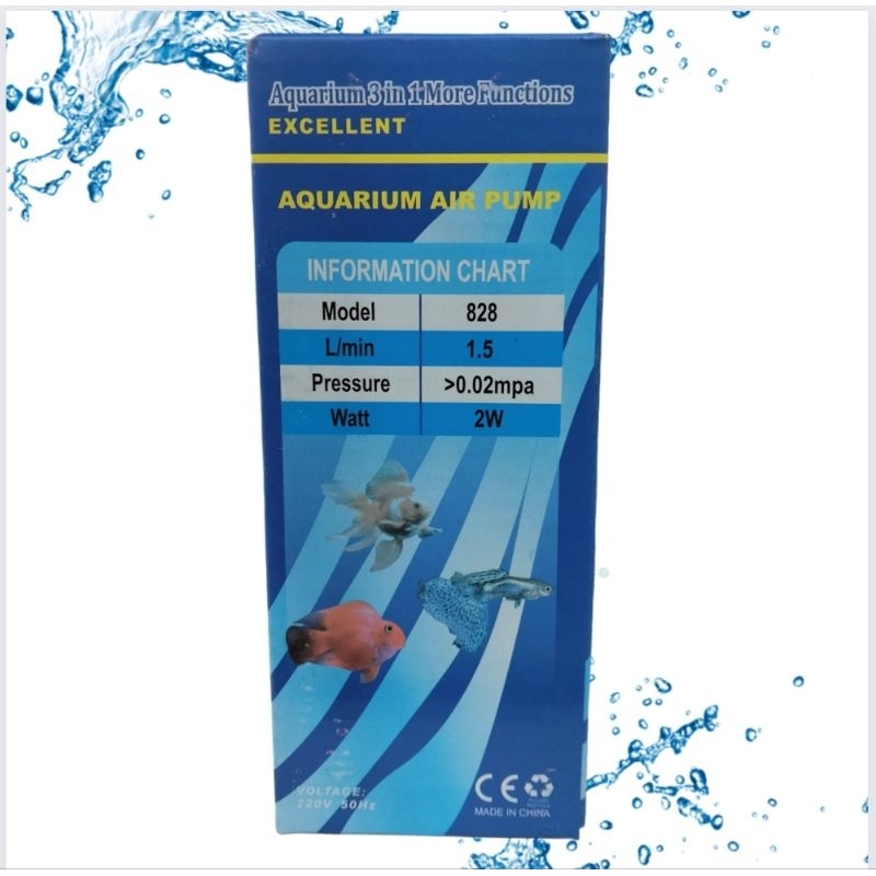 LUCKINESS 828 Airpump Aerator Udara 2 Lubang Output