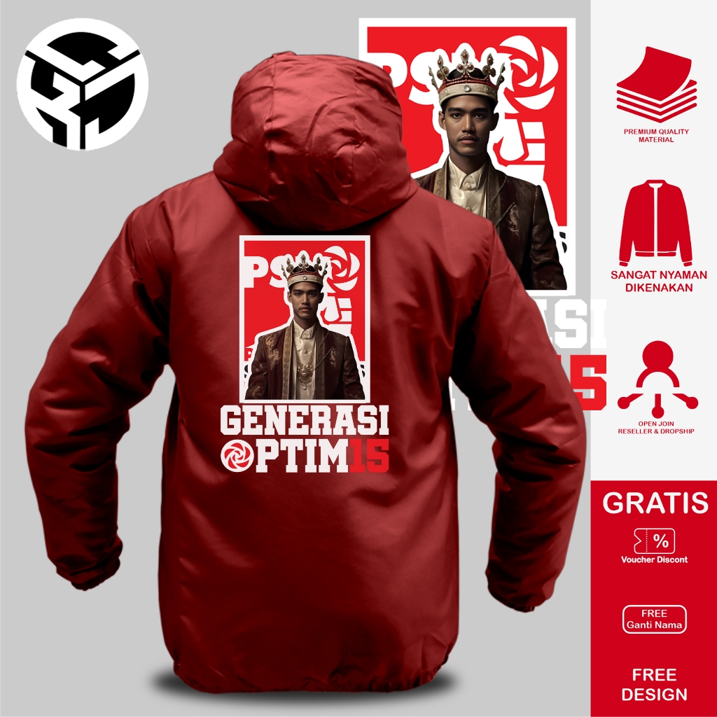 JAKET PSI KAESANG JAKET KAESANG PSI JAKET KING KAESANG JAKET PARTAI SOLIDARITAS INDONESIA CIKAJANGST