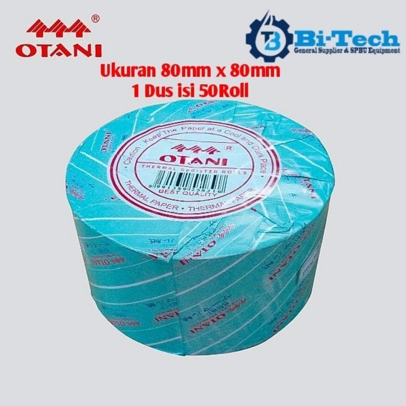 

HARGA SATUAN Kertas Thermal Roll Otani 80 x 80 Core Kertas Struk Kasir Kertas Thermal Paper Roll EDC