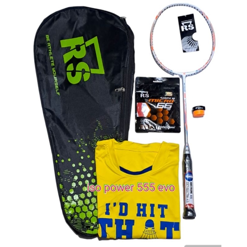 RAKET BADMINTON RS ISO POWER 555 EVO ORIGINAL
