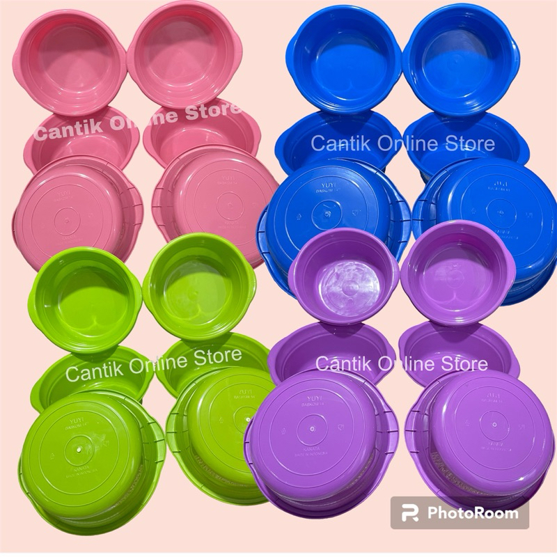 Baskom Cantik ukuran 14 inch Plastik Tebal Baskom cuci Serbaguna Wadah Cuci Sayur Buah Food Grade Pe