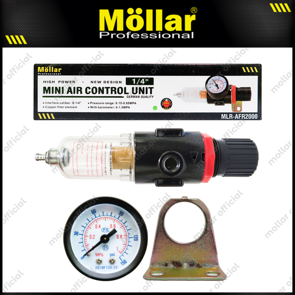 MOLLAR AFR2000 Mini Air Filter Control Unit Kompresor Angin Single Original