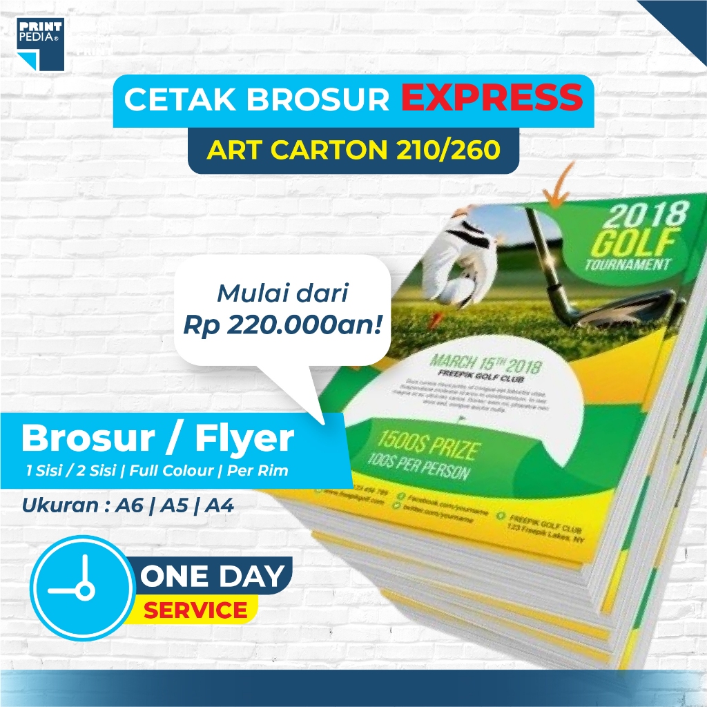 

Cetak Brosur Custom Art Carton 210/260 1 Sisi Atau 2 Sisi