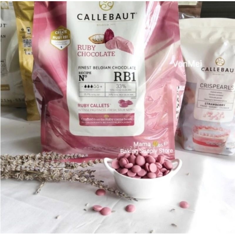 

100 gr CALLEBAUT Ruby Couverture Chocolate Callebaut Ruby Easy Melt