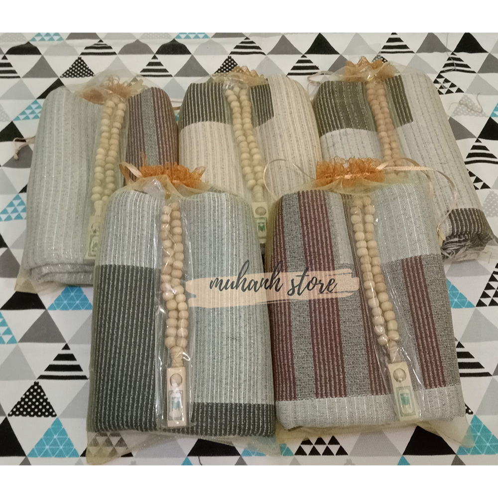 souvenir sajadah tenun + tasbih oleh oleh Haji dan umroh souvenir tahlilan