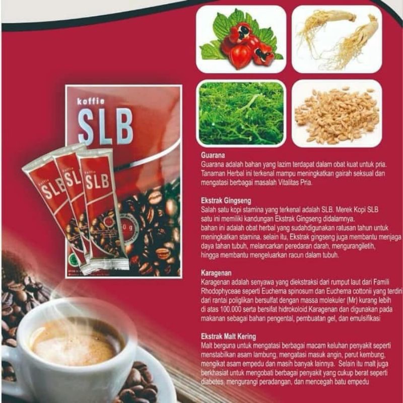 

KOPI SLB Sehat Lahir Batin isi 10 Sacet Original ADA VARIASI Non Kopi