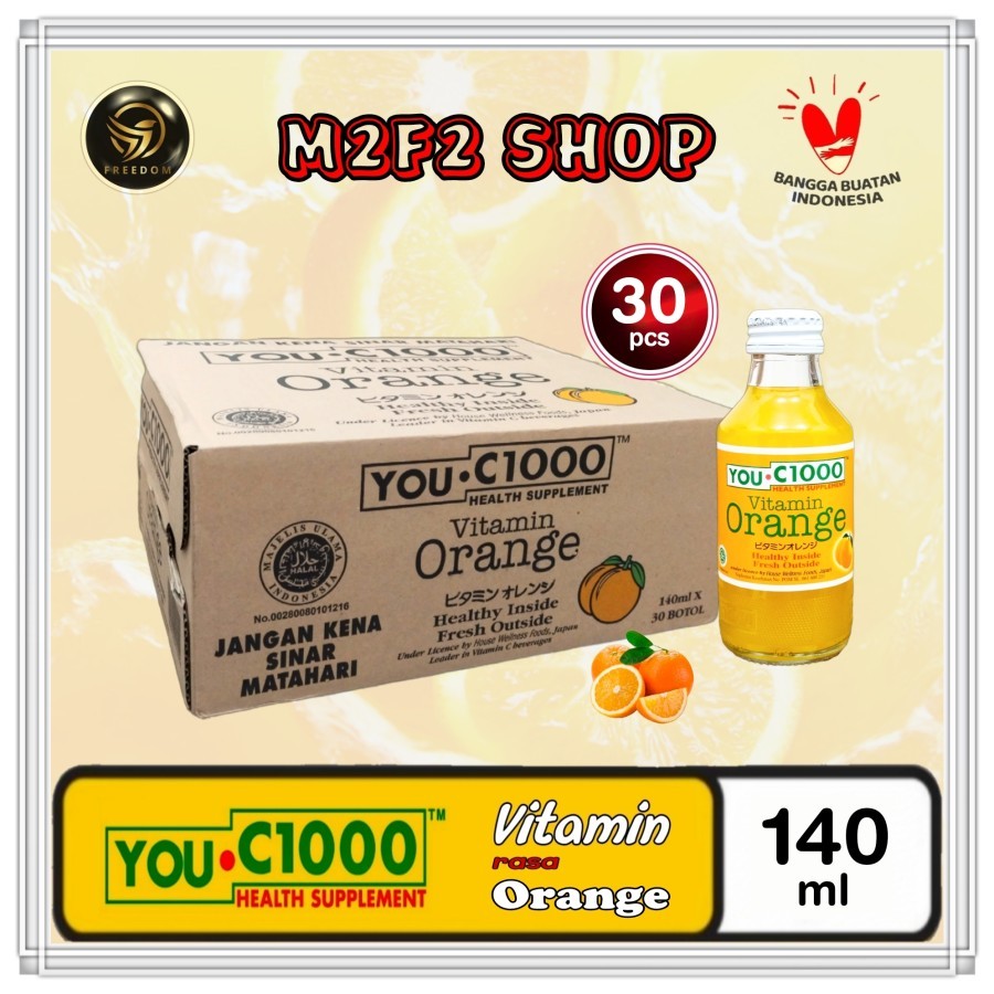 

YOU C1000 | C 1000 Vitamin Orange | Jeruk Botol Beling - 140 ml (Kemasan Karton)