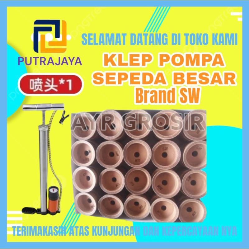 KLEP POMPA SEPEDA BESAR KLEP KULIT ASLI KLEP POMPA TAWON