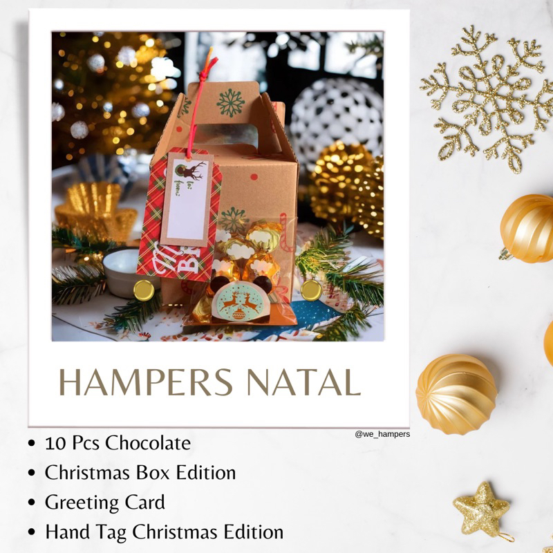 

Hampers Natal/Parcel Cookies Christmas Edition kue kering Chocolate Murah
