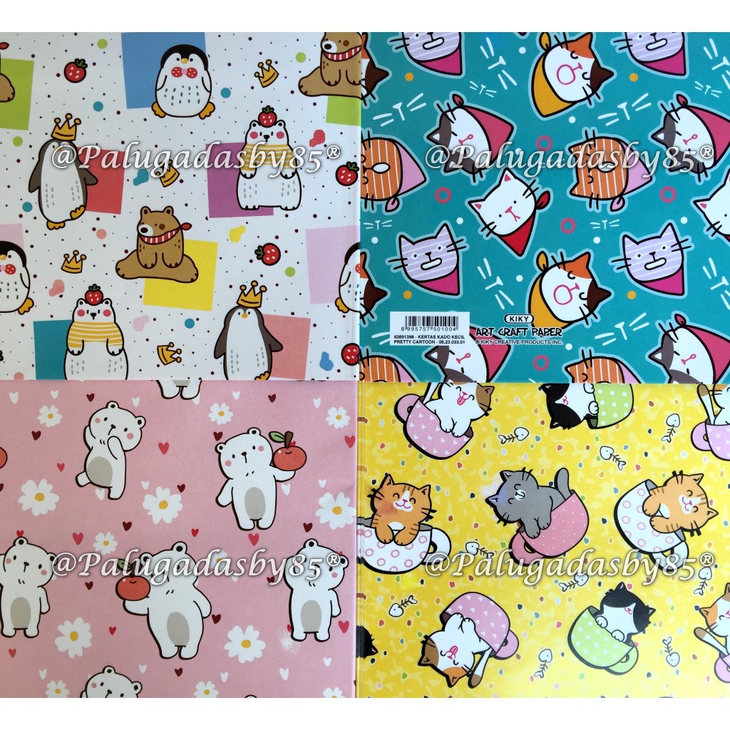

(1 Pak Isi 10 Lembar) GROSIR Kertas Kado KIKY 48 x 62 Cm / Kertas Kado KIKY Fancy Kecil (1 Pak Isi 10 Lembar)