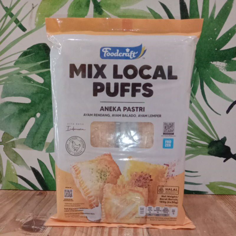 

Foodcraft Mix Local Puffs Aneka Pastri 180gr ( 6x30gr )