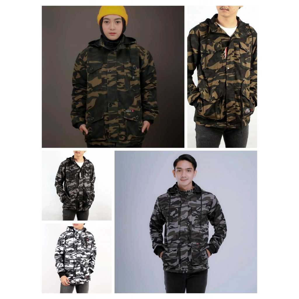 Army Loreng Parka / Parka Army Loreng / Parka Army / Parka Loreng / Jaket Parka Loreng / Jaket Parka