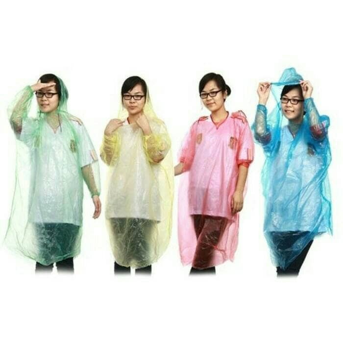 Jas Hujan Plastik 1 lusin 12 pc