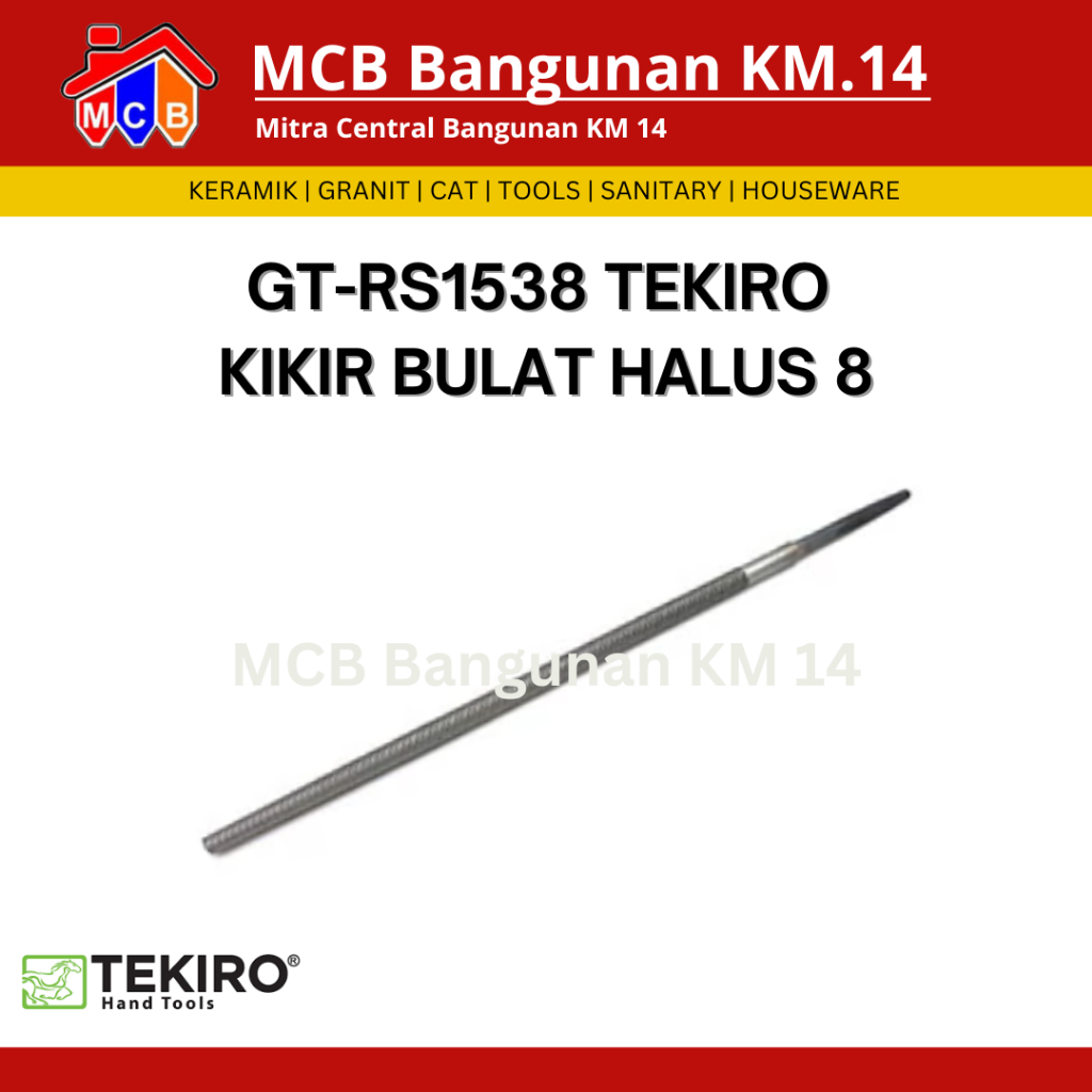 TEKIRO KIKIR BULAT HALUS 8 INCH /KIKIR BULAT HALUS 8" / TOOLS - ALAT