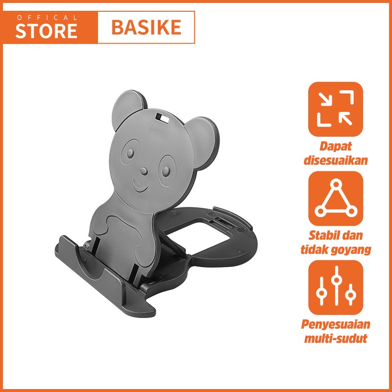 BASIKE Phone Desktop Holder Stand Asli Lipat Portable dudukan telepon desktop Mini