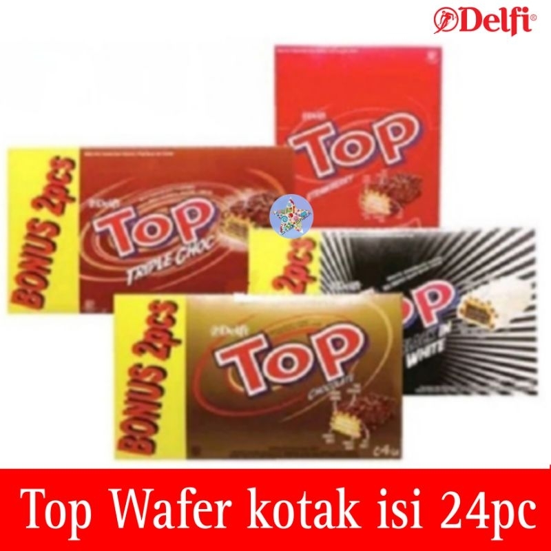 

Wafer Top coklat isi 24pc /kotak