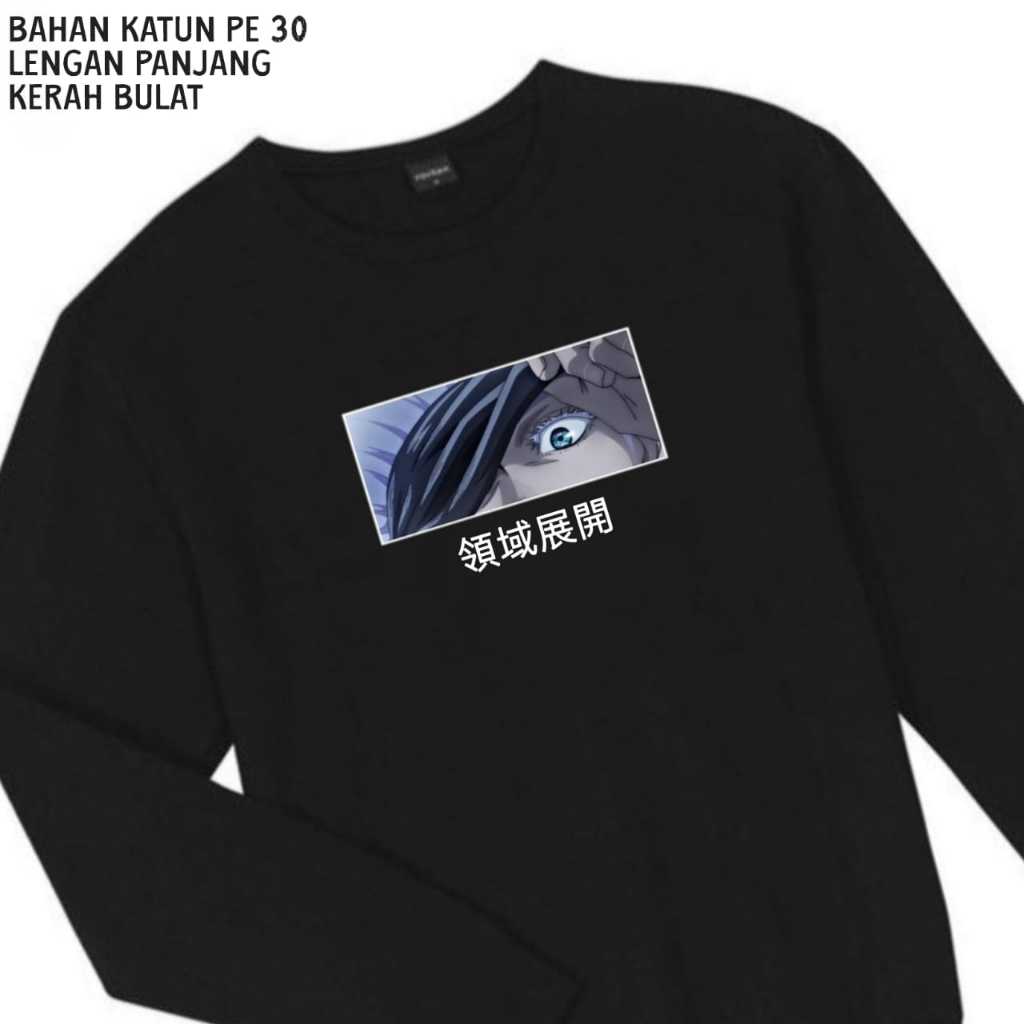 KAOS ANIME LENGAN PANJANG MOTIF TERBARU / KAOS HITAM / KAOS ANIME / KAOS ADEM /KAOS PRIA / KAOS MURA