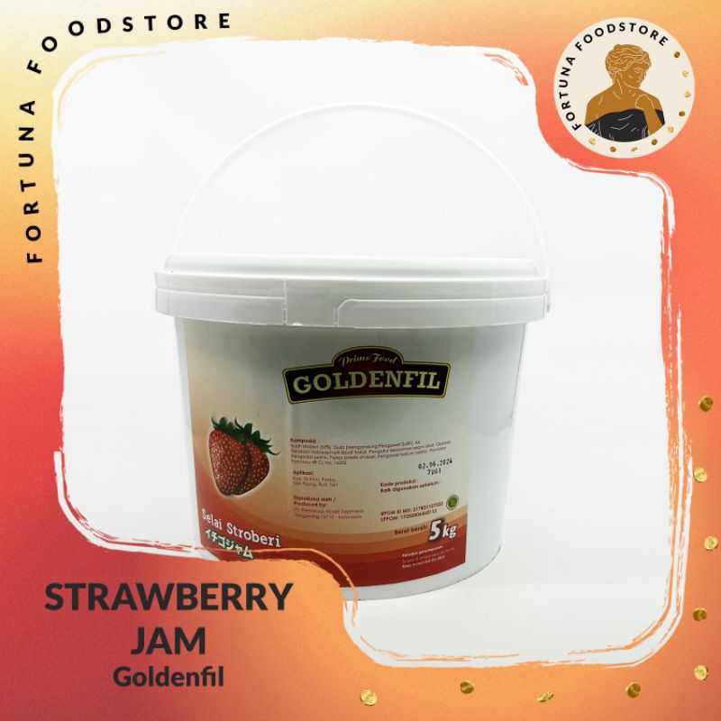 

Goldenfil Strawberry Jam Selai Stroberi 5kg