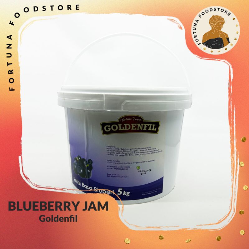 

Goldenfil Blueberry Jam Selai Bluberi 5kg