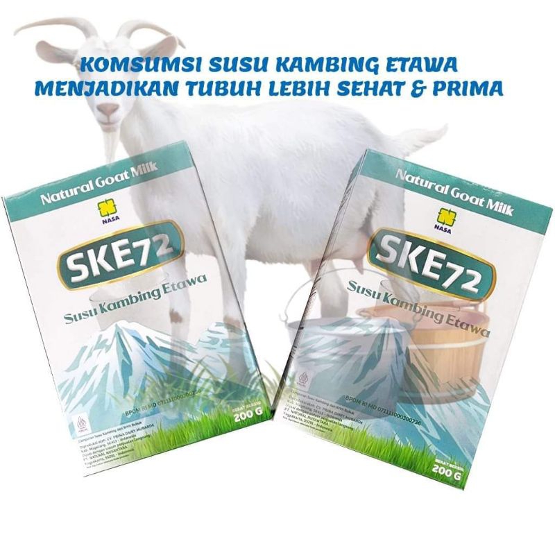 

Susu Kambing Etawa SKE72 | Natural Goat Milk 200gr membantu memulihkan kerusakan tulang