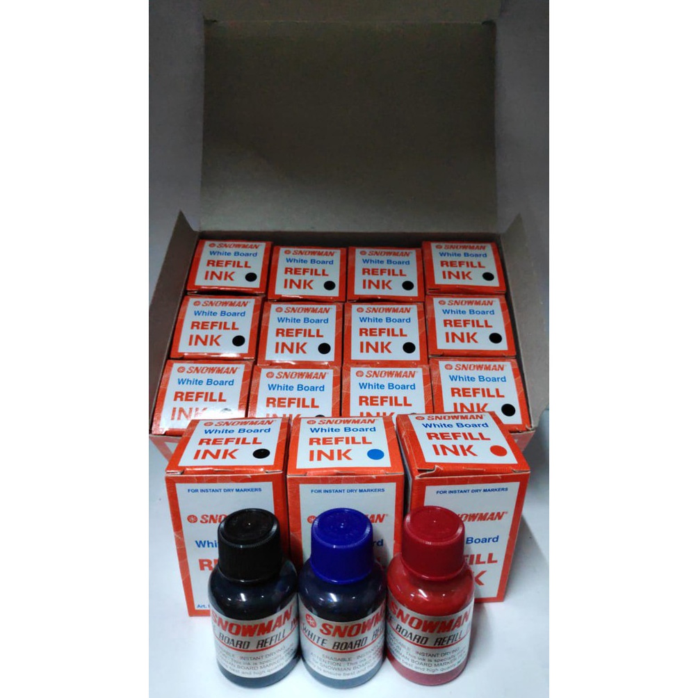 

Terkini.. [12 pcs] REFILL/ ISI ULANG TINTA WHITEBOARD SNOWMAN PLH