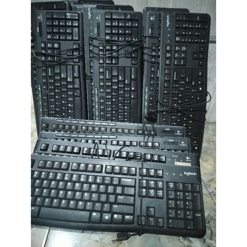 KEYBOARD BUIL UP USB DAN MOUSE DELL LOGITECH USB BEKAS MURAH ORIGINAL