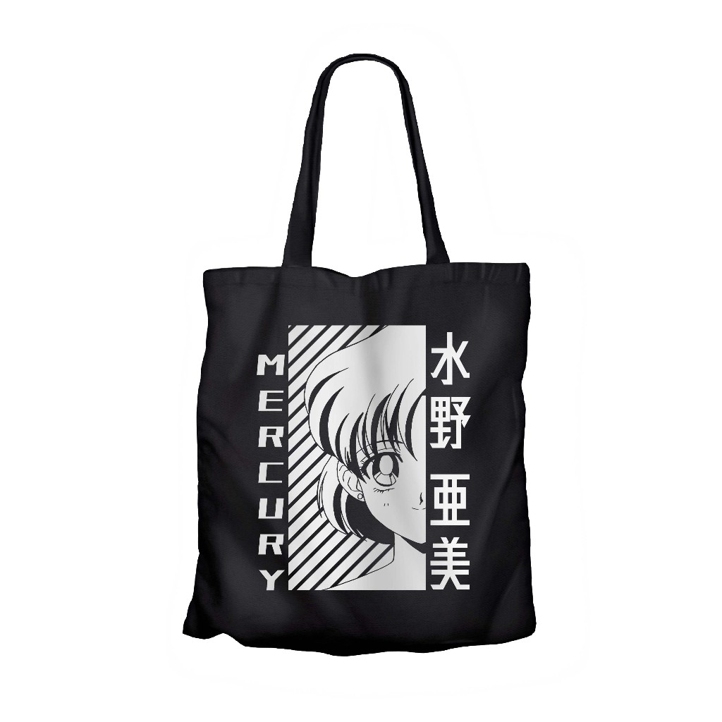 Tote bag anime SAILOR MERCURY HALF - SAILOR MOON material canvas