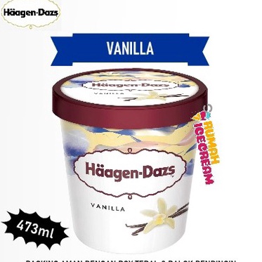 

YRJJ8347 Dijamin Ori Es krim Haagen Dazs Pint Vanilla