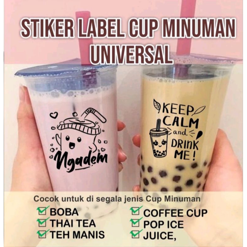 

Stiker Tempel Cup Segala Minuman 100 Pcs