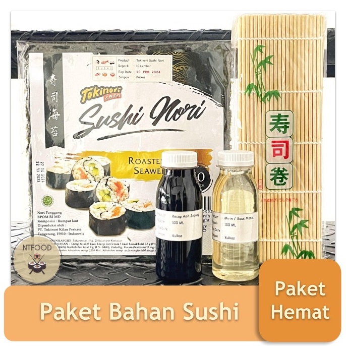 

[☯O57@] Paket Sushi Nori Tokinori Rumput Laut Kering Halal New_Product