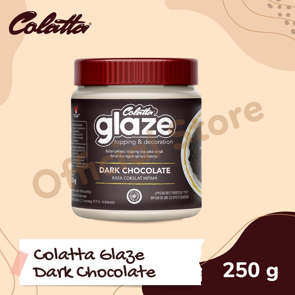 

[☂S70>] Colatta Glaze Dark 250g Just Now