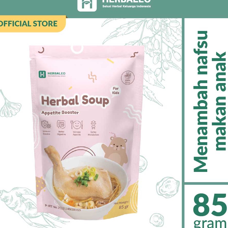 

HGRP1476 TERMURAH Sup Herbal Anak Tim Ayam Ciakpo - Selera Makan Anak & Daya Tahan Tubuh Herbaleo