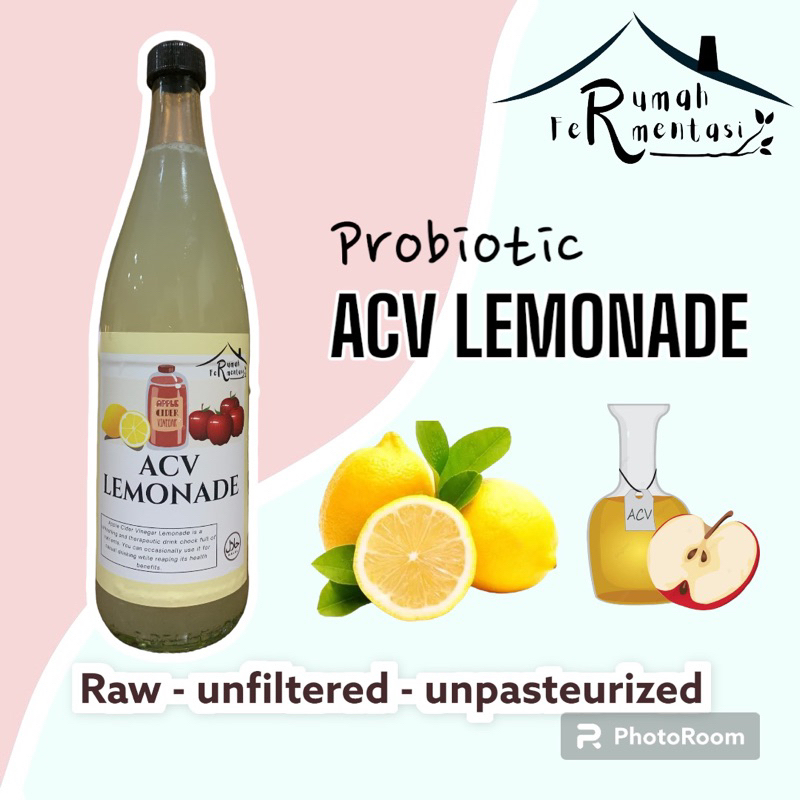 

750ML PROBIOTIC ACV LEMONADE