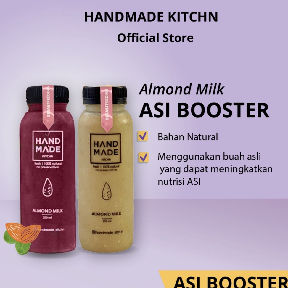 

H4rga Pr0mo HANDMADE KITCHN Almond Milk ASI Booster (Busui) Stock Terupdate