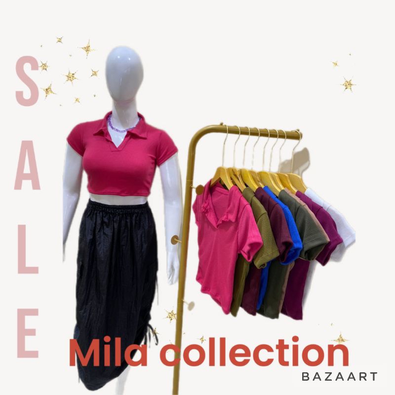 crot top Riff kerah v pendek rib premium